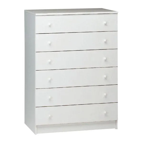 Cassettiera Capri Bianco 47x77xh108cm 6 Cassetti