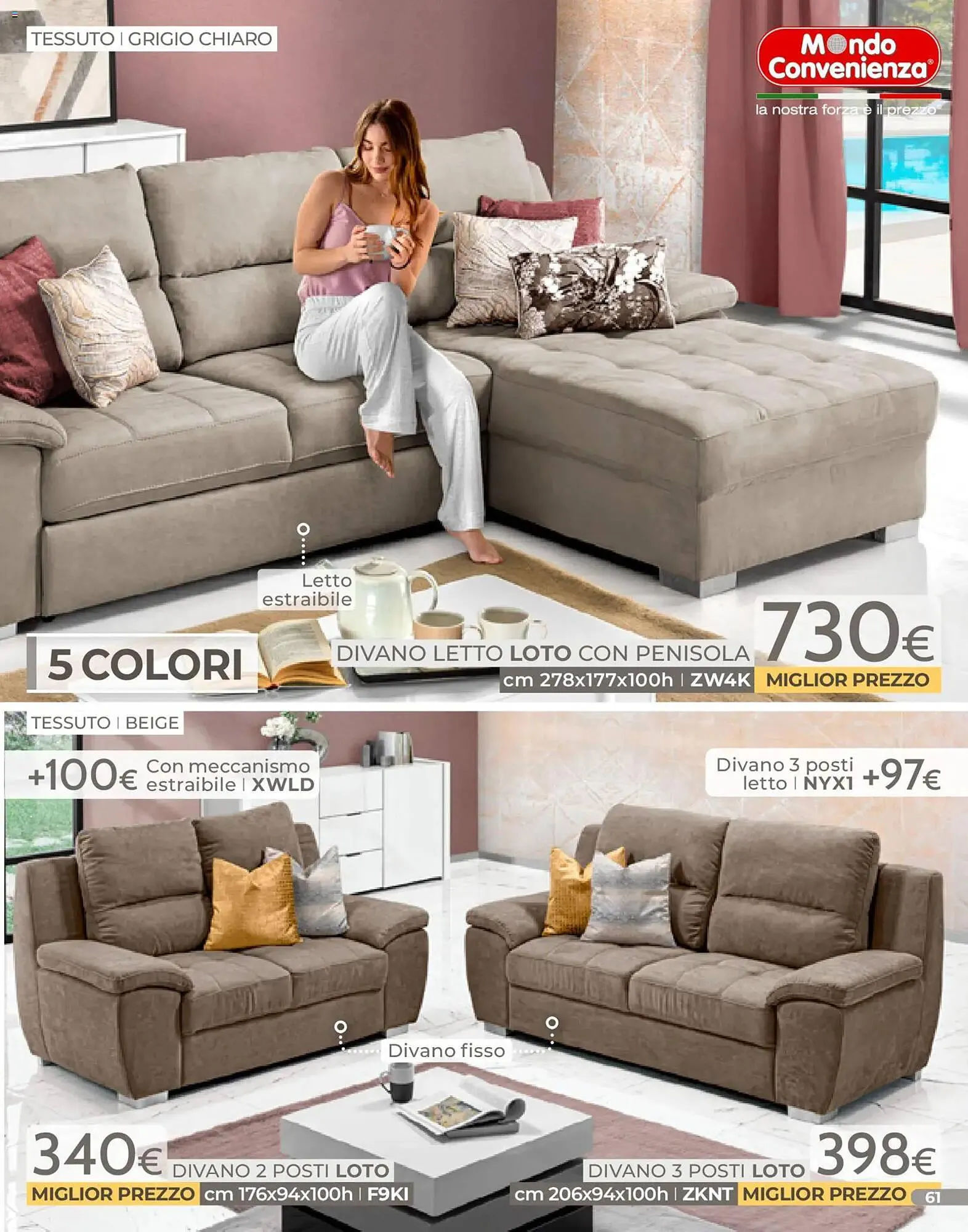 Volantino Mondo Convenienza da 4 gennaio a 31 gennaio di 2026 - Pagina del volantino 61