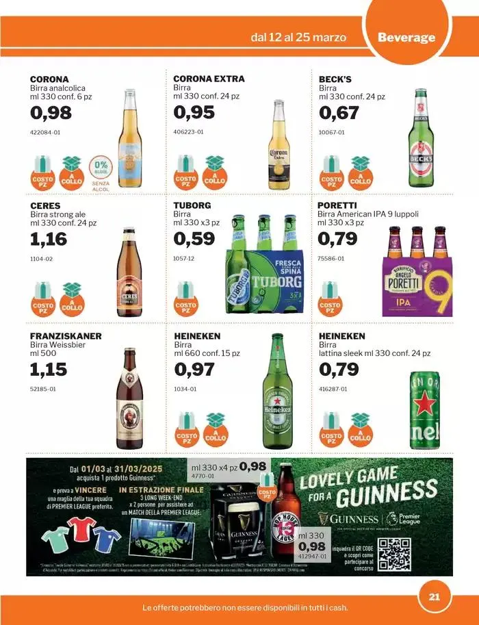 Volantino Food & Beverage da 12 marzo a 25 marzo di 2025 - Pagina del volantino 21