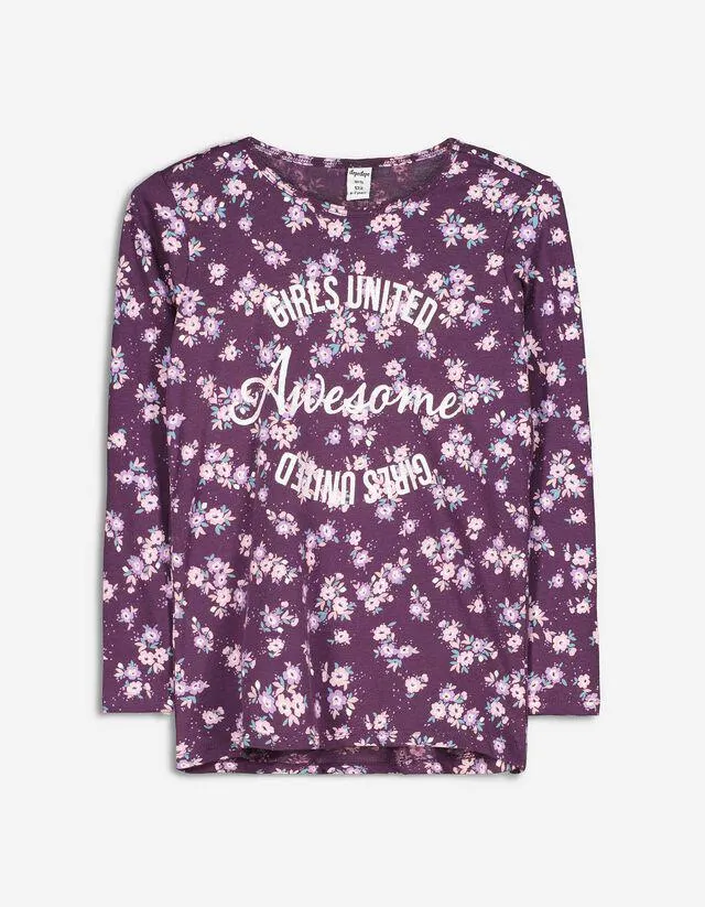 Maglia a manica lunga - Stampa di messaggio