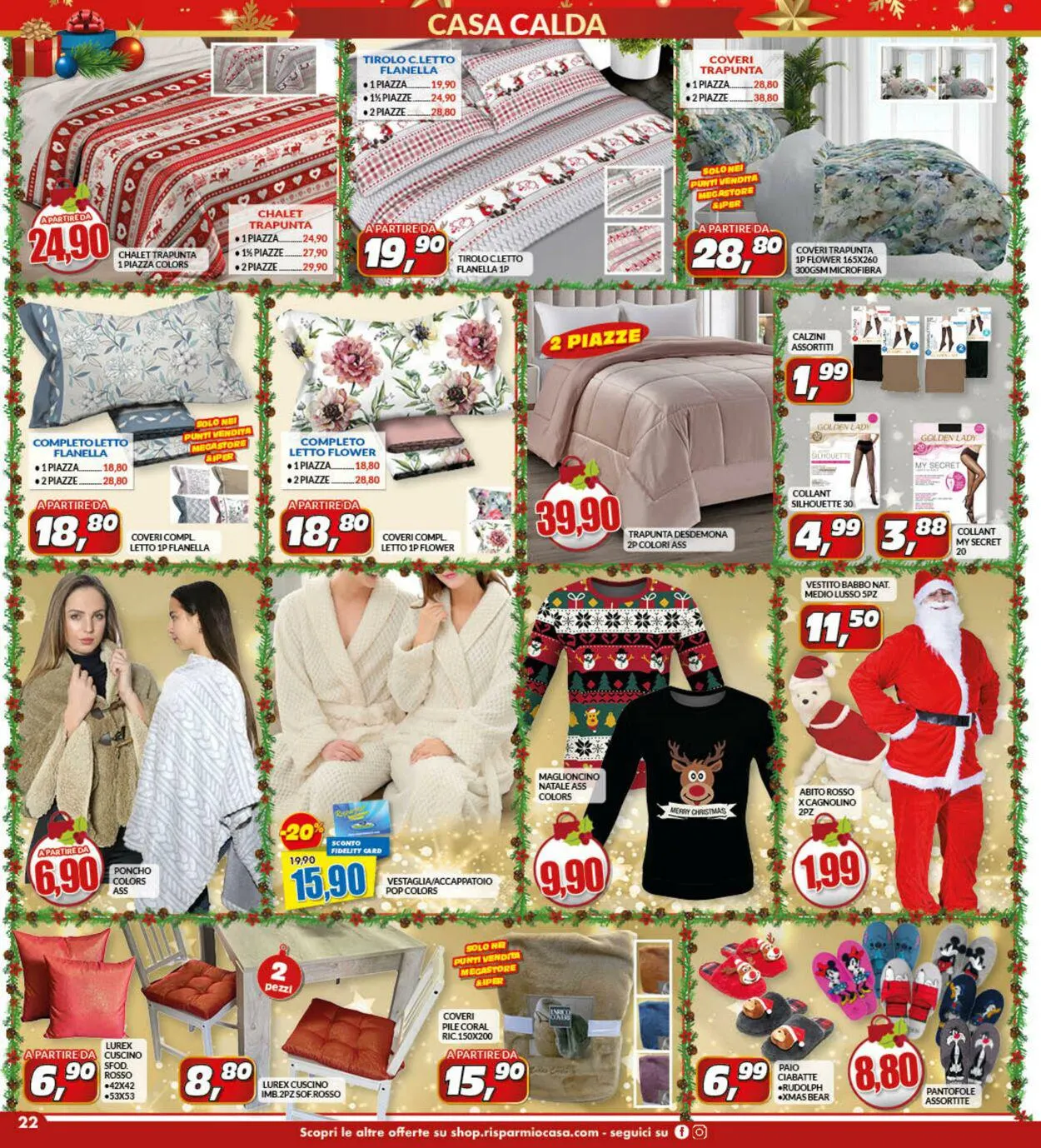 Risparmio Casa Volantino attuale da 25 novembre a 17 dicembre di 2023 - Pagina del volantino 22