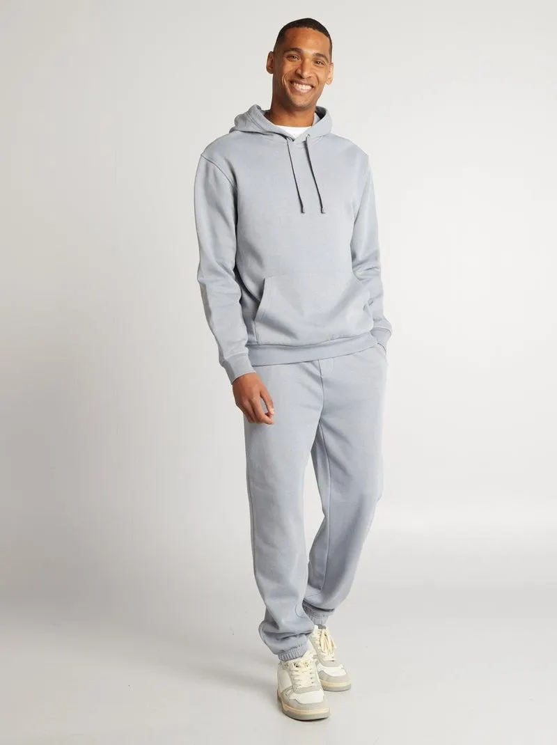 Joggers regular tinta unita - BLU