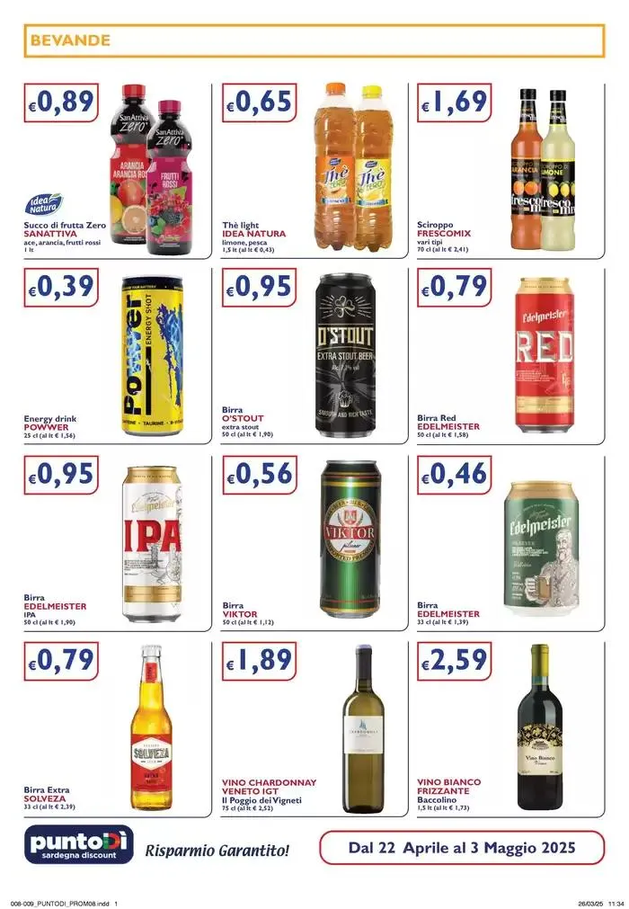 OFFERTE VALIDE DAL 22 APRILE AL 3 MAGGIO 2025 da 23 aprile a 3 maggio di 2025 - Pagina del volantino 8