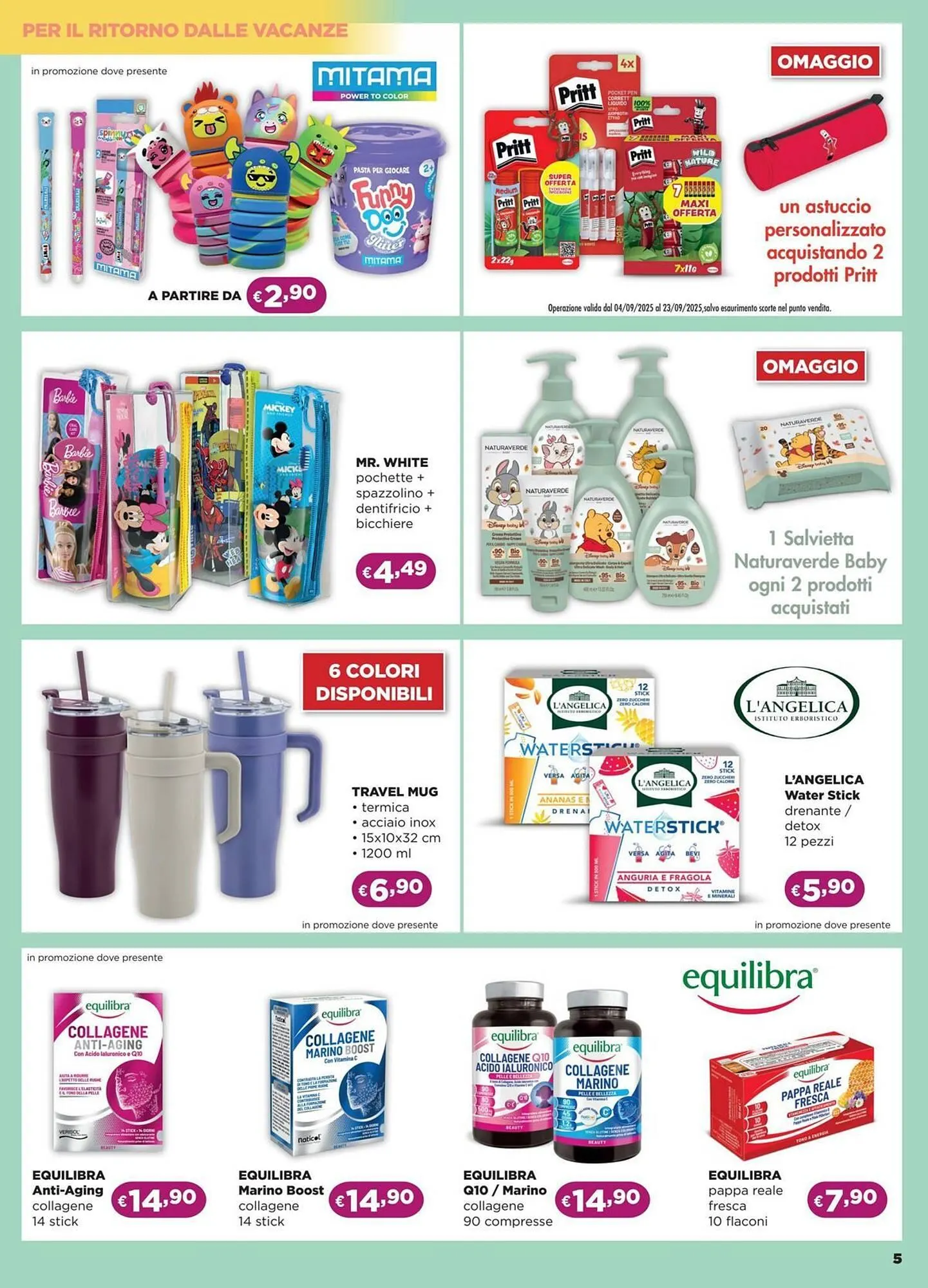 volantino La Saponeria da 4 settembre a 23 settembre di 2025 - Pagina del volantino 5