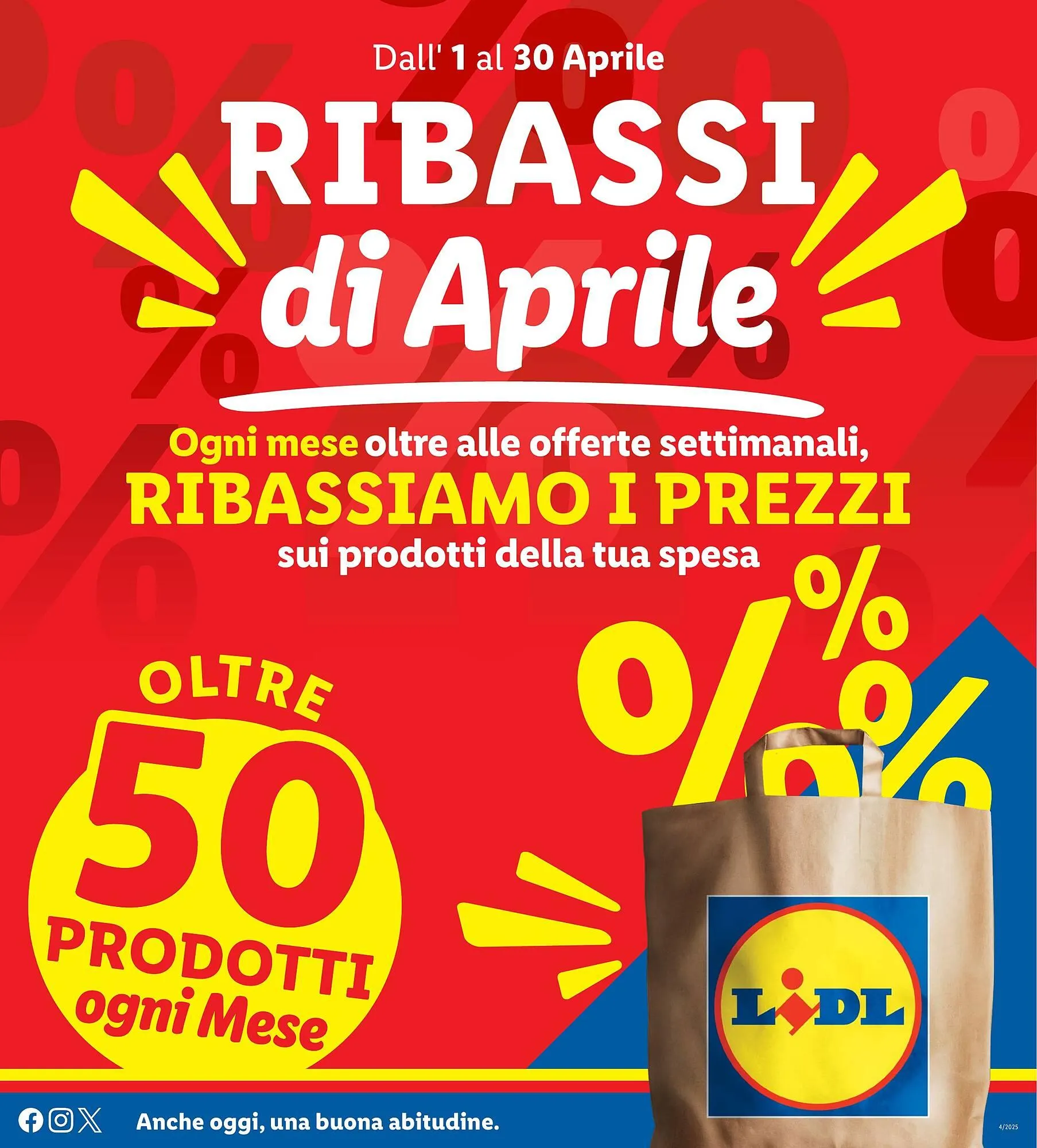 Volantino Lidl da 1 aprile a 30 aprile di 2025 - Pagina del volantino 1