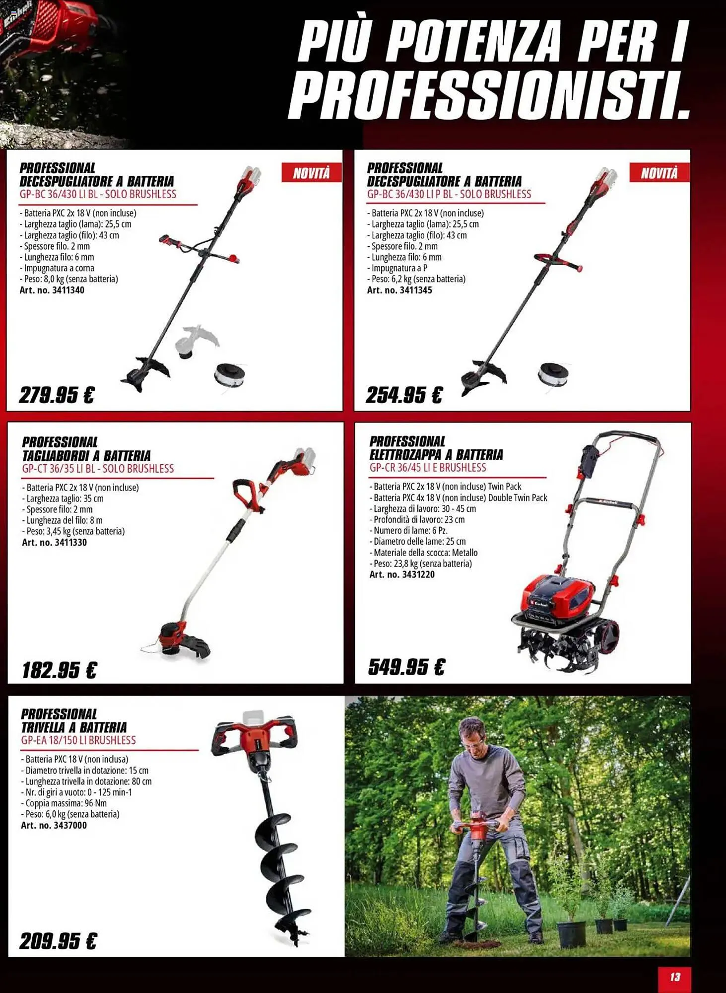 Volantino Einhell da 1 ottobre a 31 gennaio di 2026 - Pagina del volantino 13