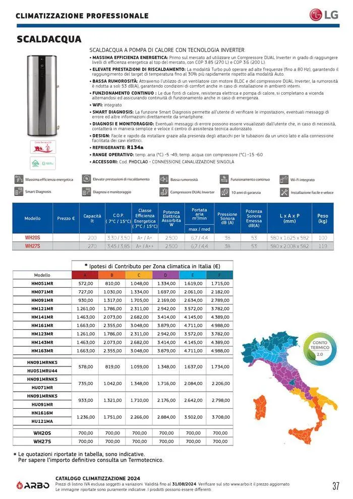 Catalogo climatizzazione 2024 da 17 maggio a 31 dicembre di 2024 - Pagina del volantino 37
