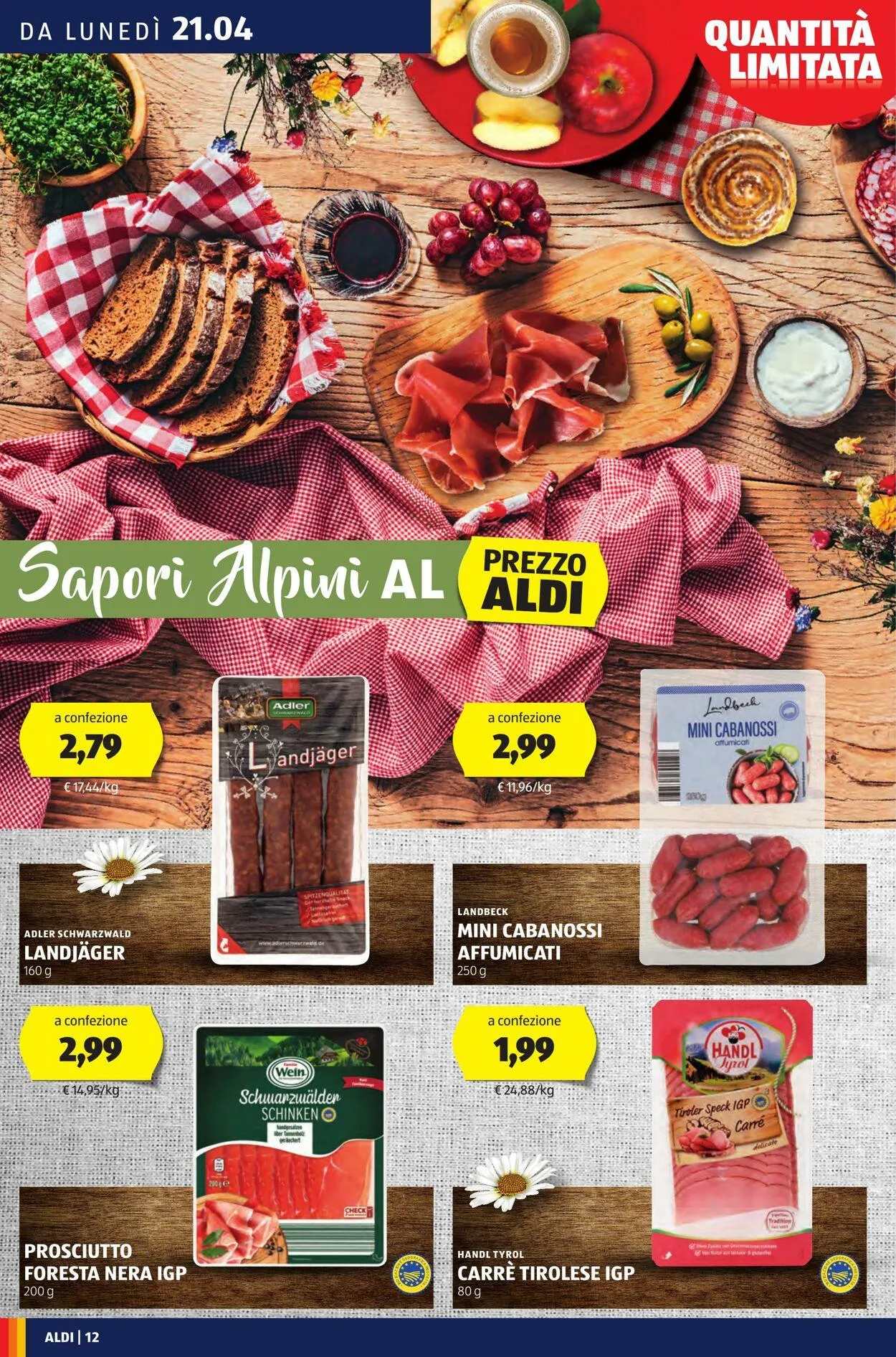 Aldi Volantino attuale da 21 aprile a 27 aprile di 2025 - Pagina del volantino 12