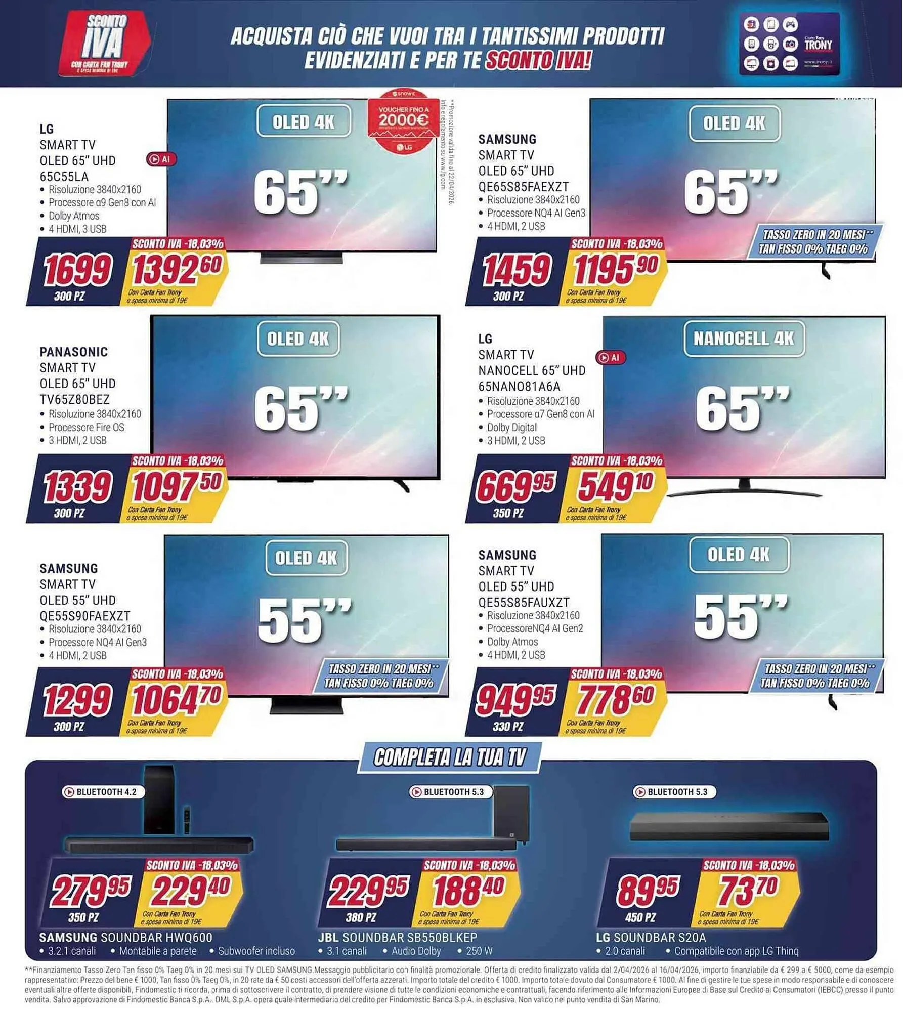 Volantino Trony da 2 aprile a 16 aprile di 2026 - Pagina del volantino 28