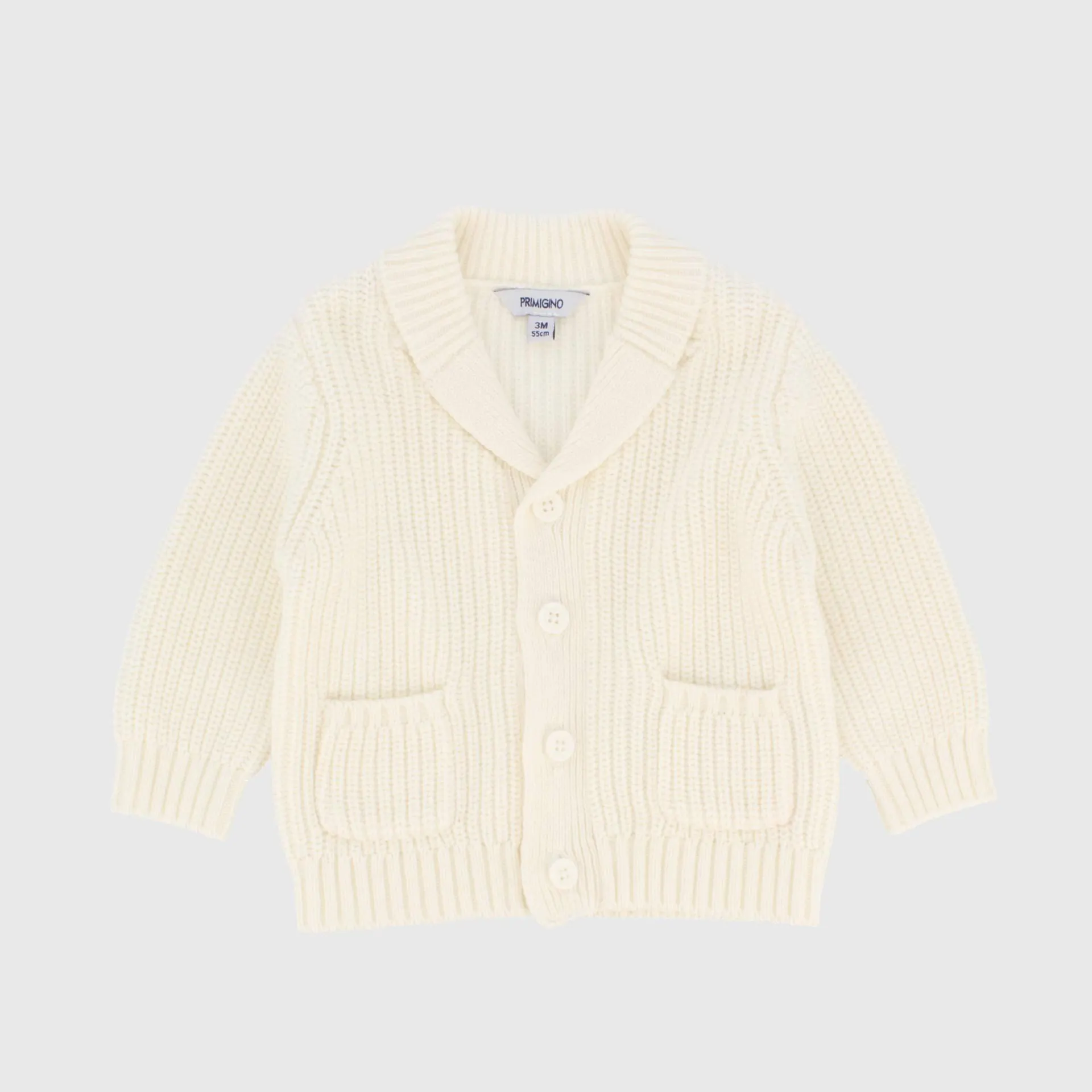 Cardigan in maglia da neonato, beige