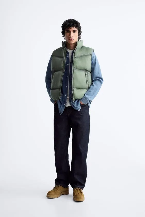 GILET IMBOTTITURA A CONTRASTO