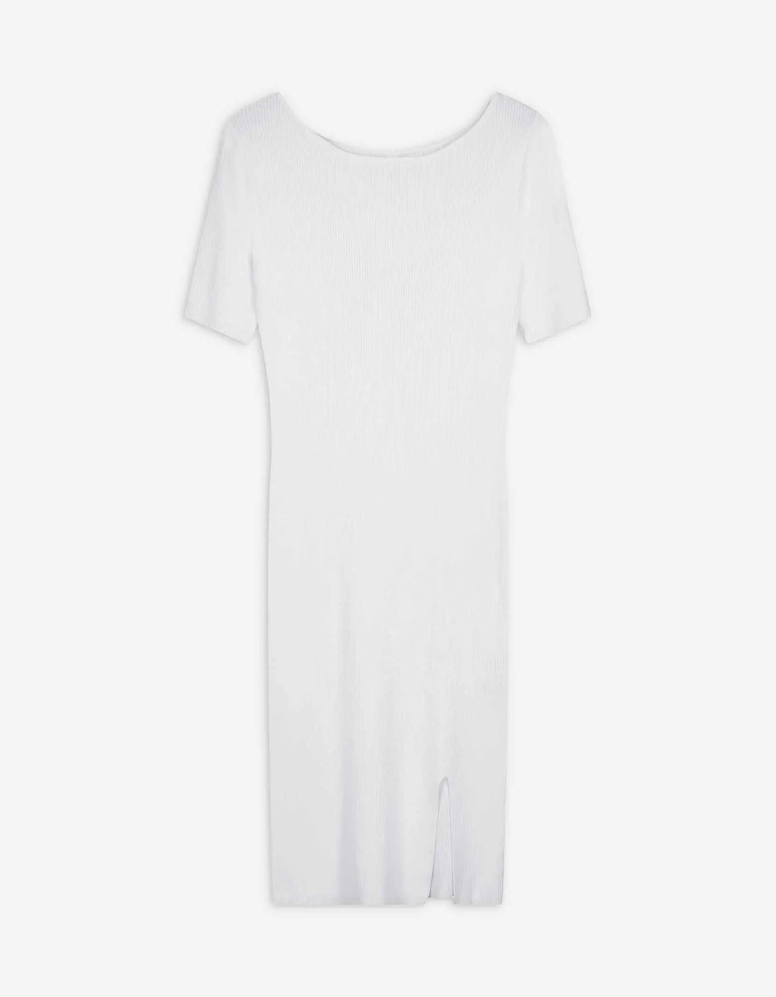 Abito a maglia - Scollo a barchetta - bianco