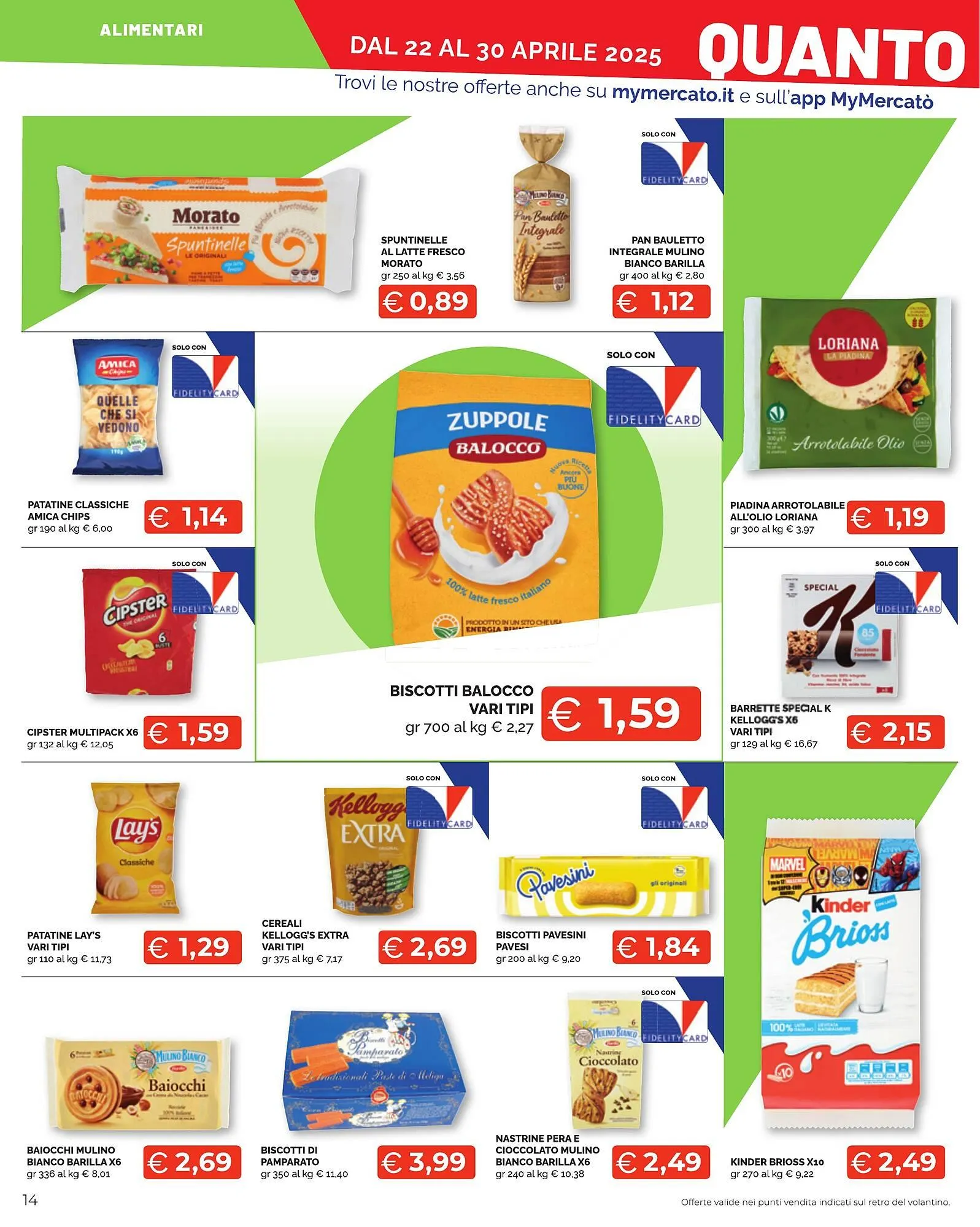 Volantino Mercatò Big da 22 aprile a 30 aprile di 2025 - Pagina del volantino 14