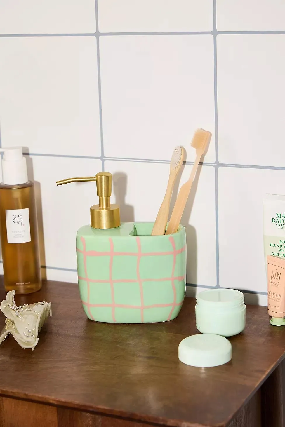 Set Vaso e Sapone Ari Salvia