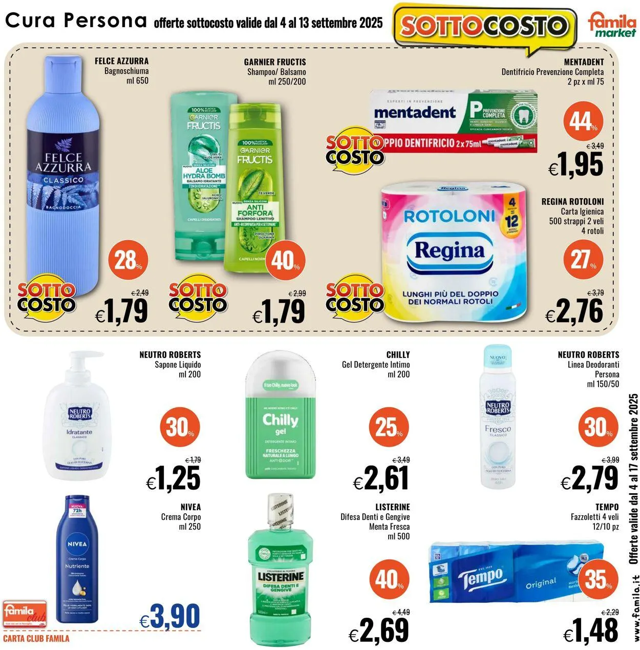 Famila Volantino attuale da 4 settembre a 17 settembre di 2025 - Pagina del volantino 9