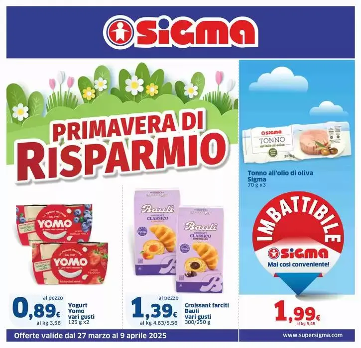 Primavera di risparmio, Sigma da 27 marzo a 9 aprile di 2025 - Pagina del volantino 1