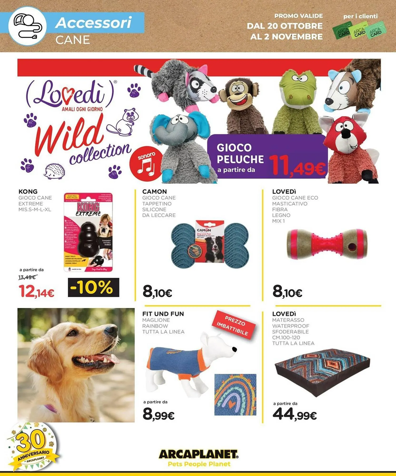 Volantino Arcaplanet da 20 ottobre a 2 novembre di 2025 - Pagina del volantino 30