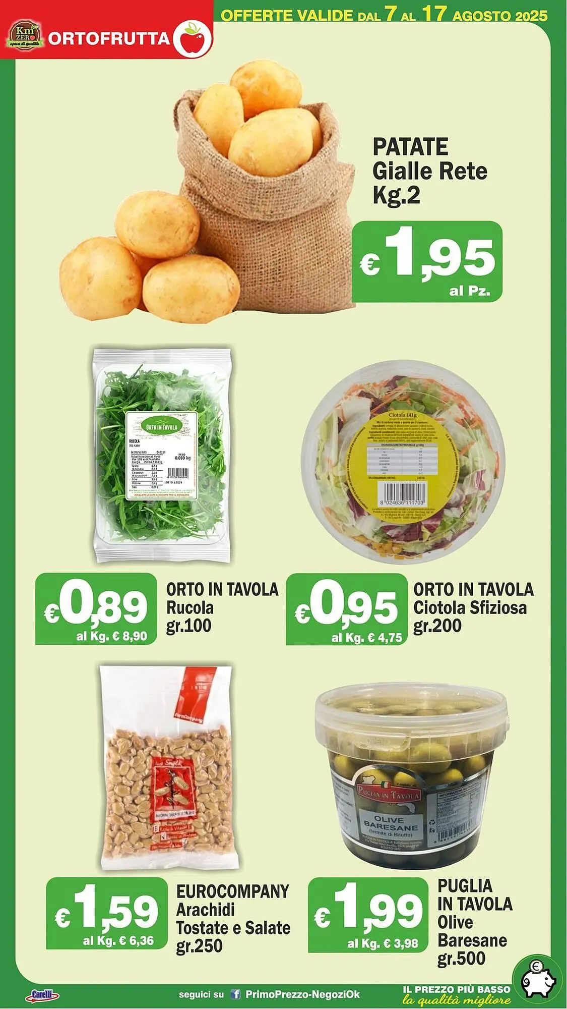 Volantino Primo Prezzo da 7 agosto a 17 agosto di 2025 - Pagina del volantino 28
