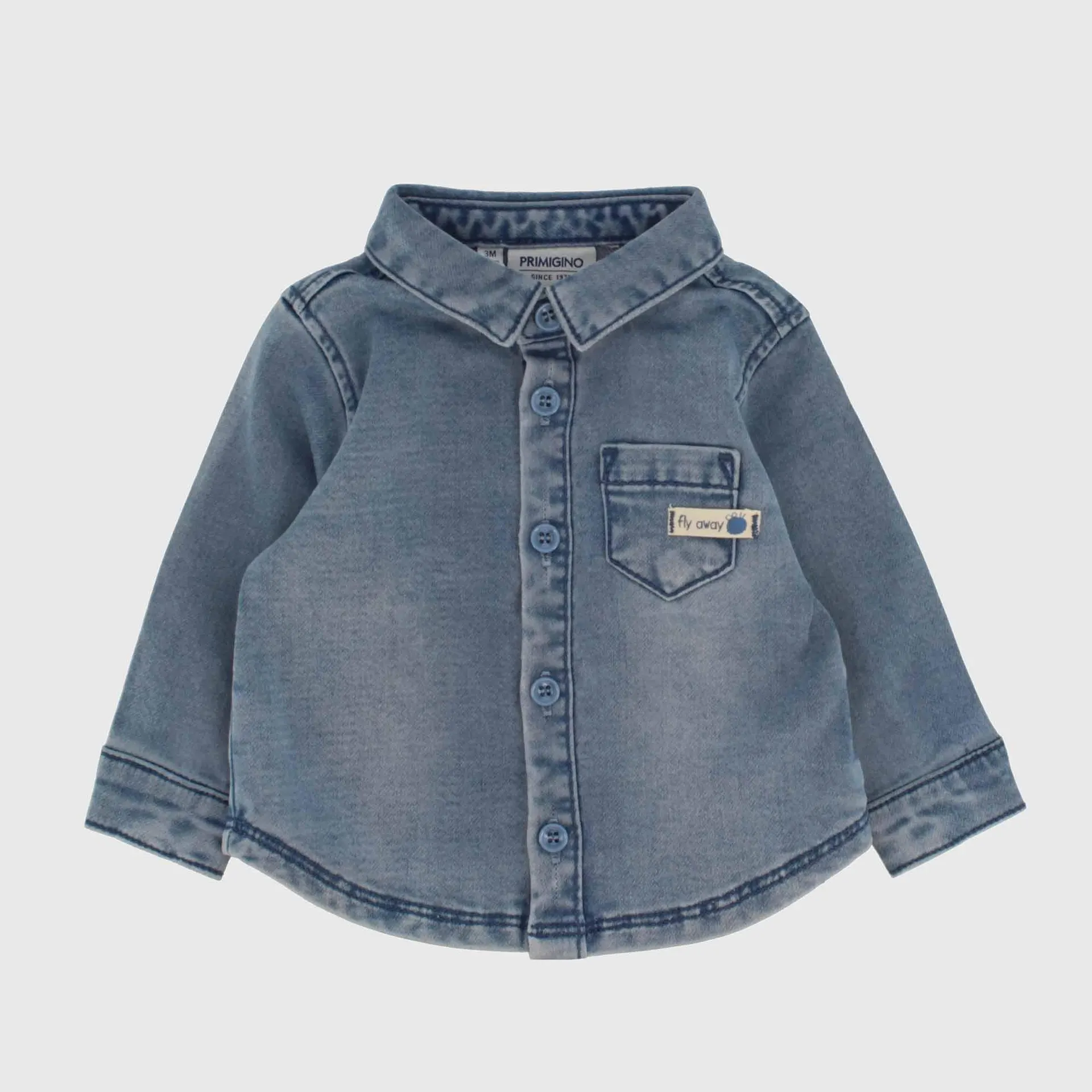 Camicia in jeans da Neonato, BLU