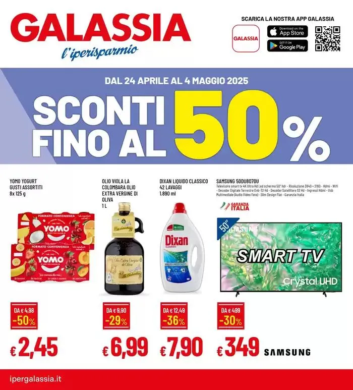 SCONTI FINO AL 50% da 24 aprile a 4 maggio di 2025 - Pagina del volantino 1