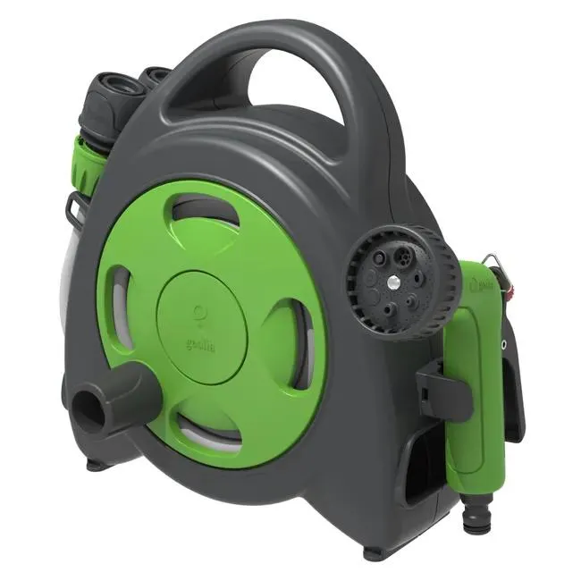 Avvolgitubo equipaggiato portatile GEOLIA AQUABAG tubo da 8.5 m