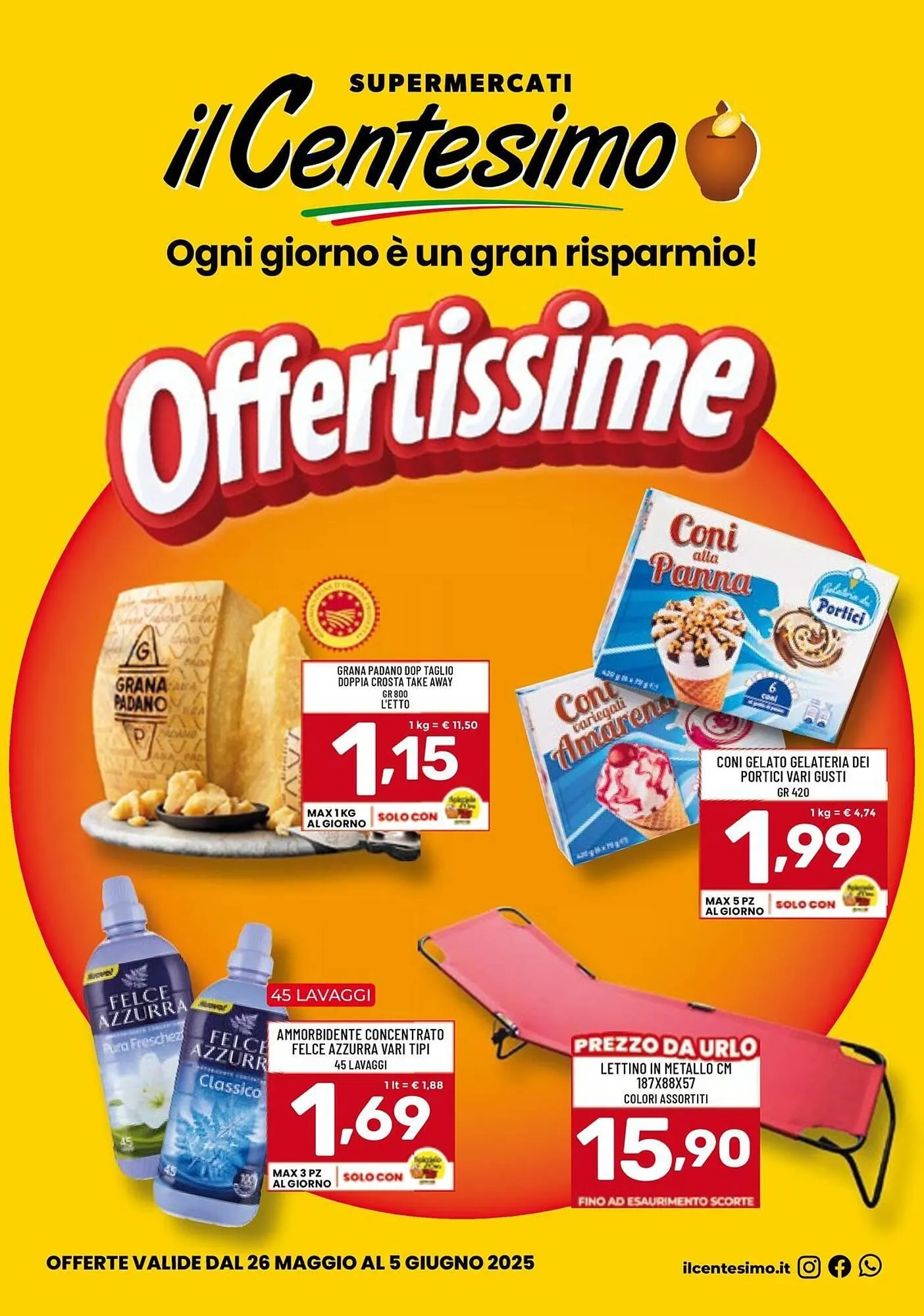 Volantino Il Centesimo da 26 maggio a 5 giugno di 2025 - Pagina del volantino 1