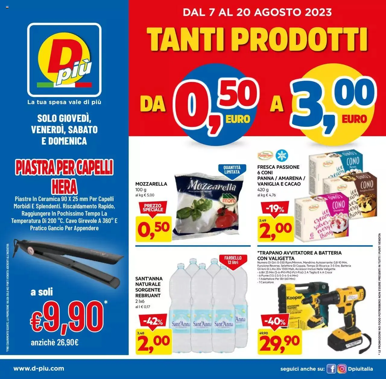 Volantino D Più da 7 agosto a 20 agosto di 2023 - Pagina del volantino 1