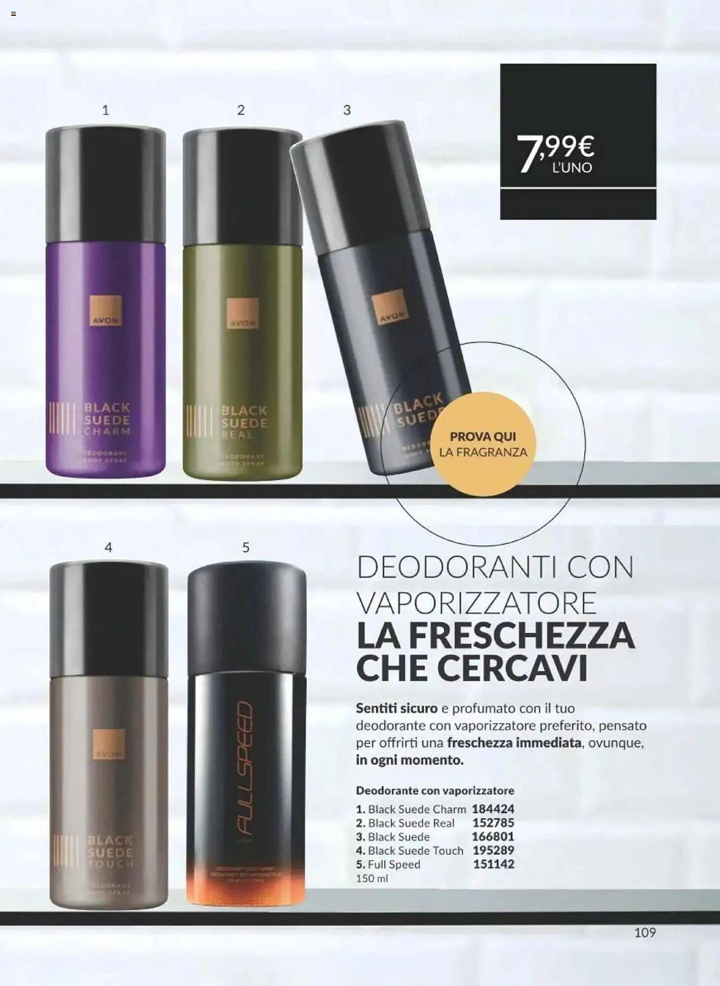 Volantino Avon da 1 aprile a 30 aprile di 2025 - Pagina del volantino 109