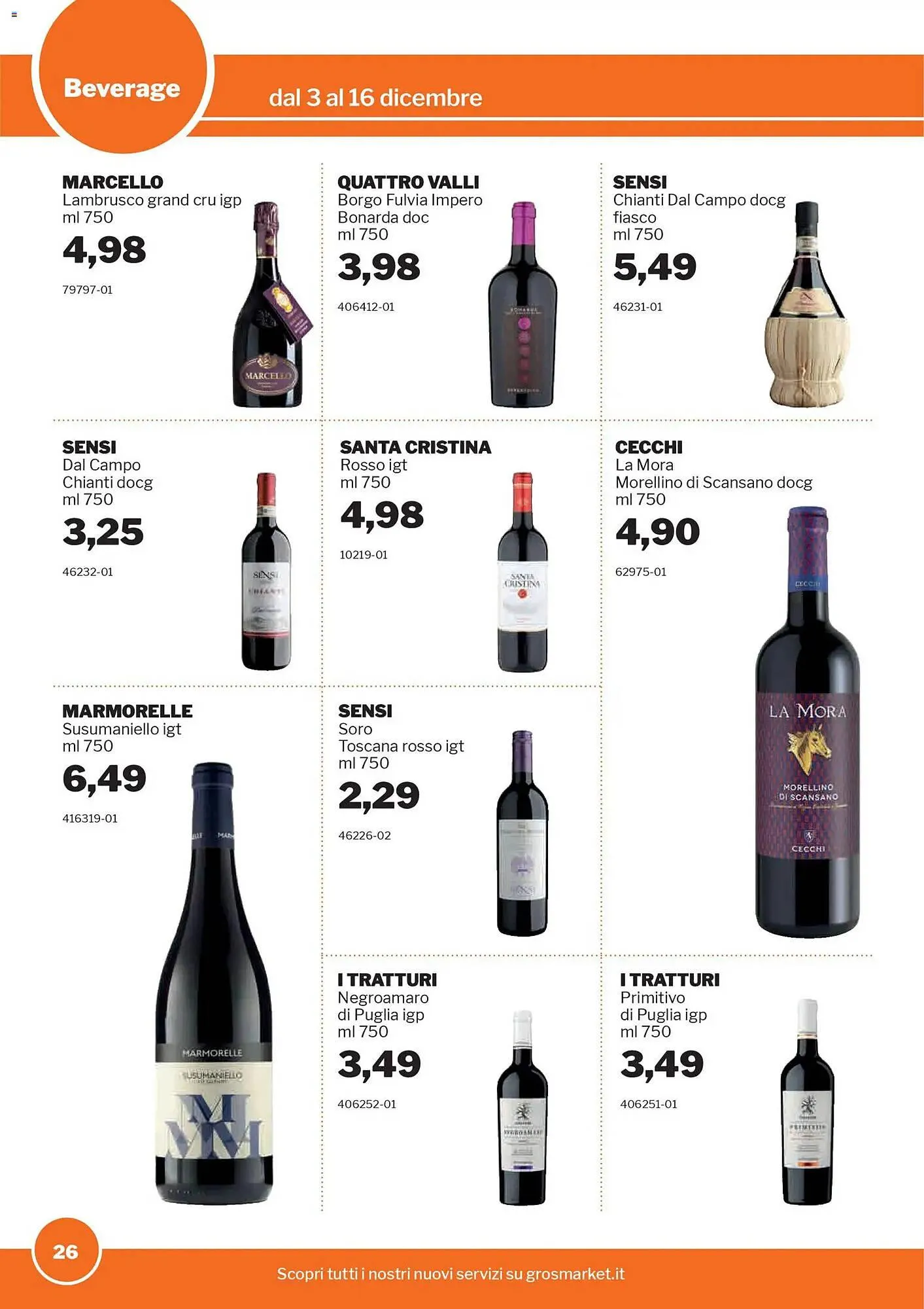 Volantino GrosMarket da 3 dicembre a 16 dicembre di 2025 - Pagina del volantino 26