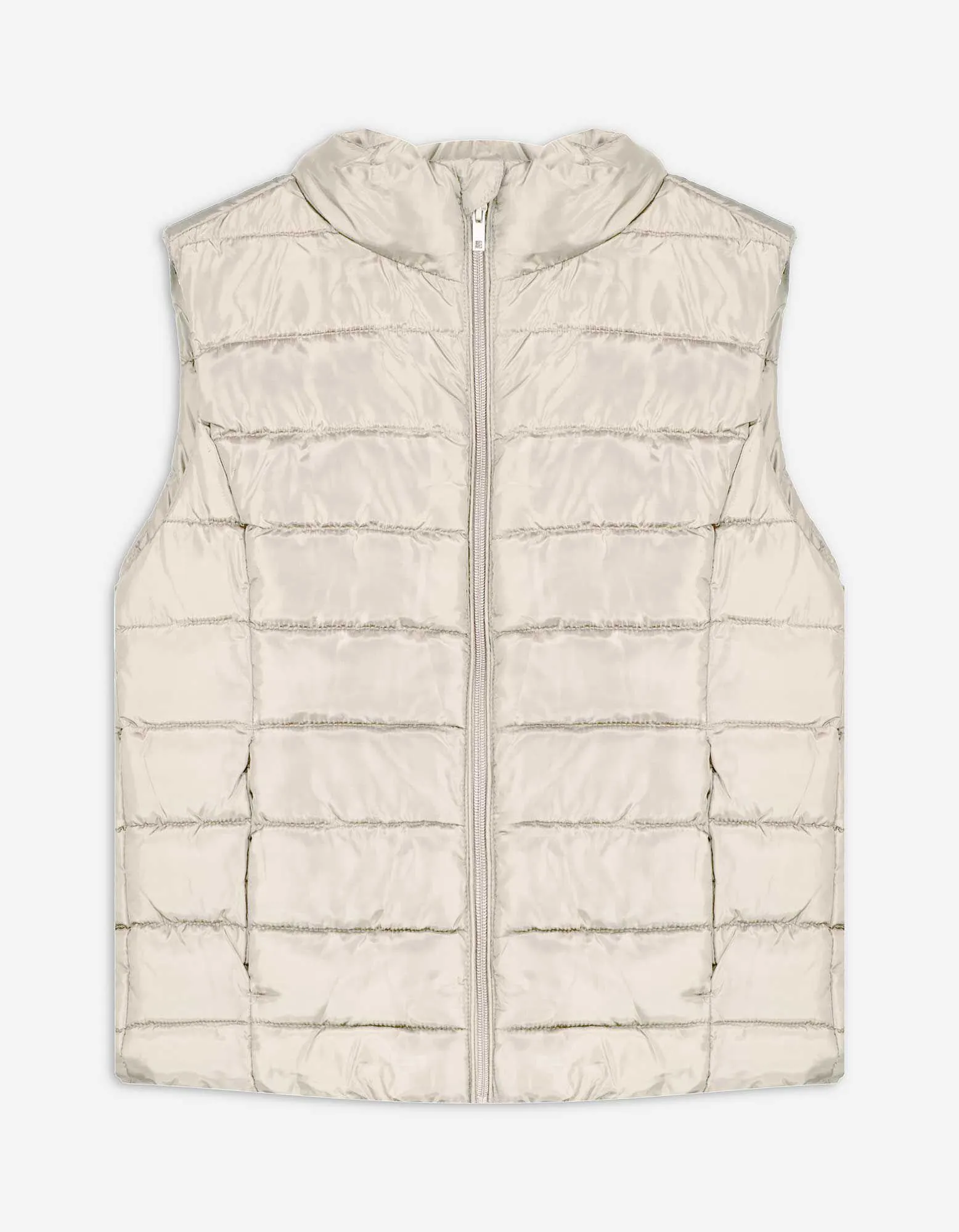 Gilet trapuntato - Cuciture impunturate - beige