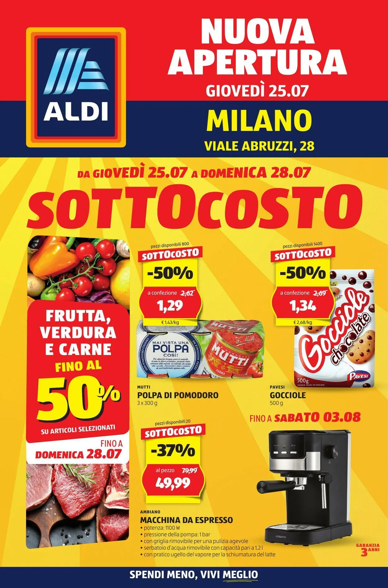 Aldi Volantino attuale da 4 agosto a 18 agosto di 2024 - Pagina del volantino 1