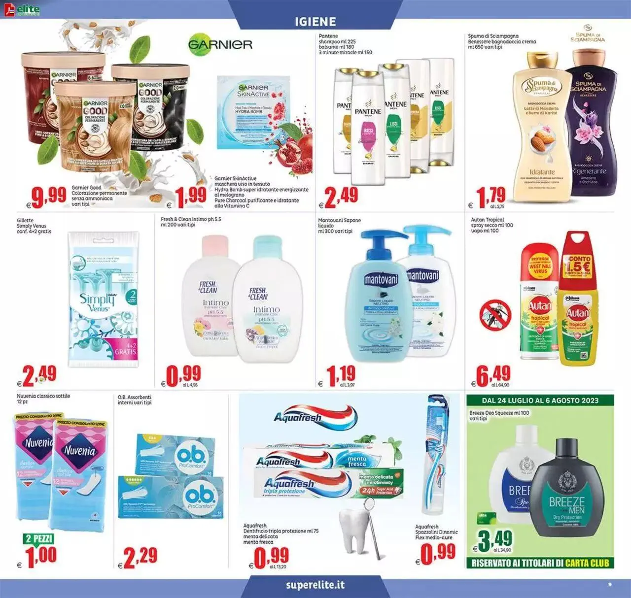Volantino Elite Supermercati da 24 luglio a 2 agosto di 2023 - Pagina del volantino 9