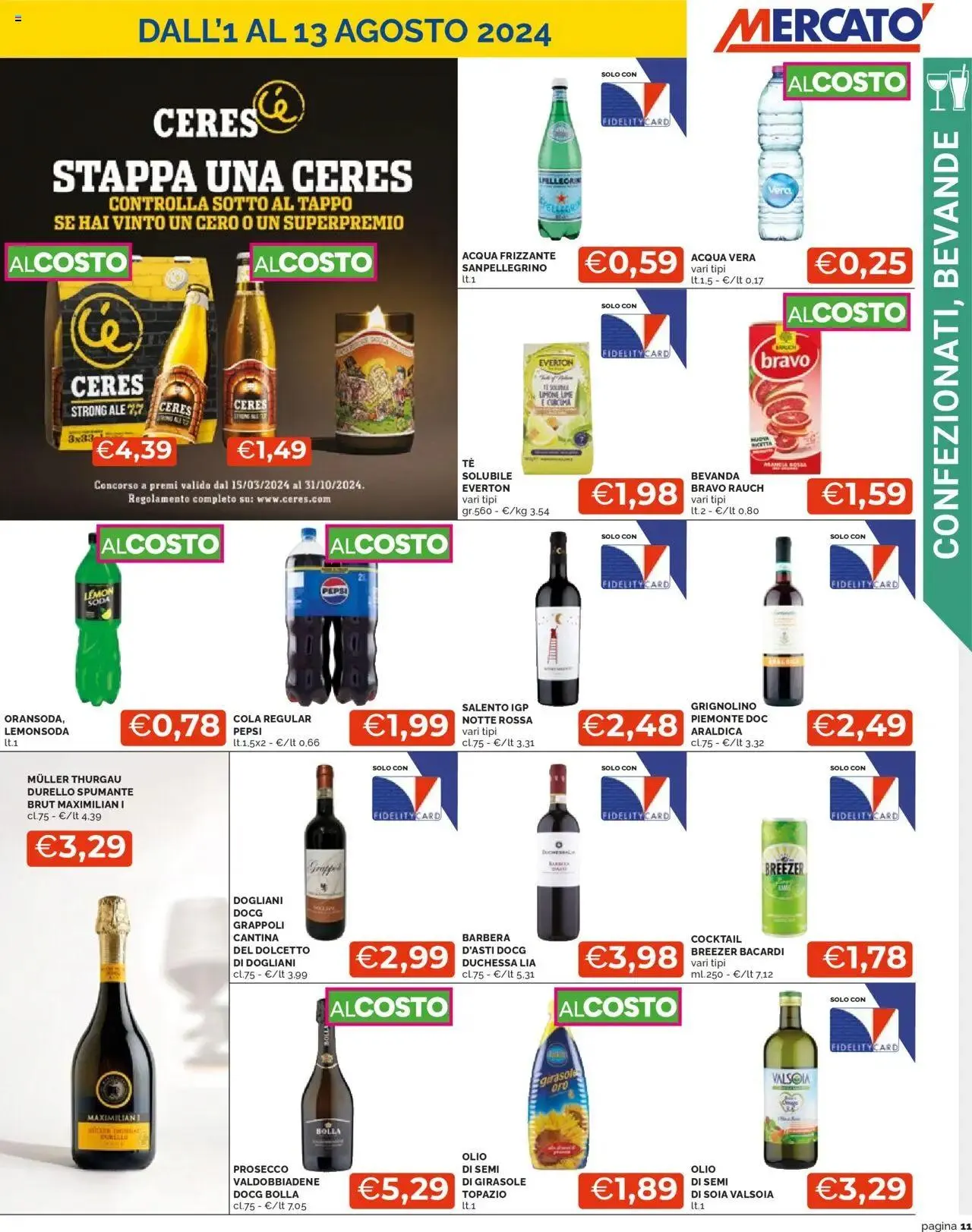 Volantino Mercatò da 1 agosto a 13 agosto di 2024 - Pagina del volantino 11