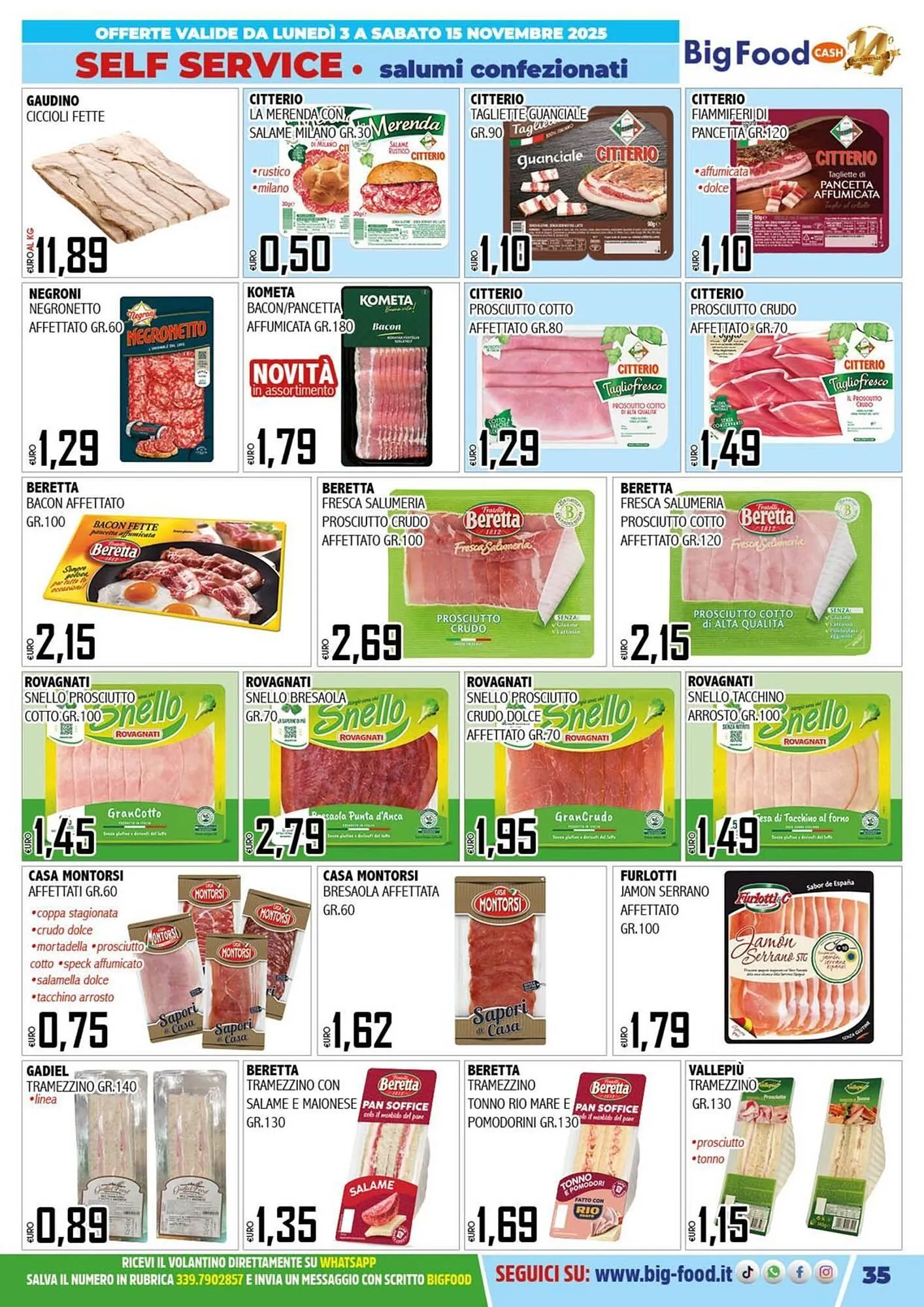 Volantino Big Food da 3 novembre a 15 novembre di 2025 - Pagina del volantino 35