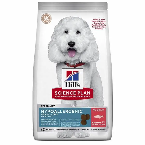 Hill's Pet Nutrition - Science Plan Hypoallergenic Adult Medium al Salmone