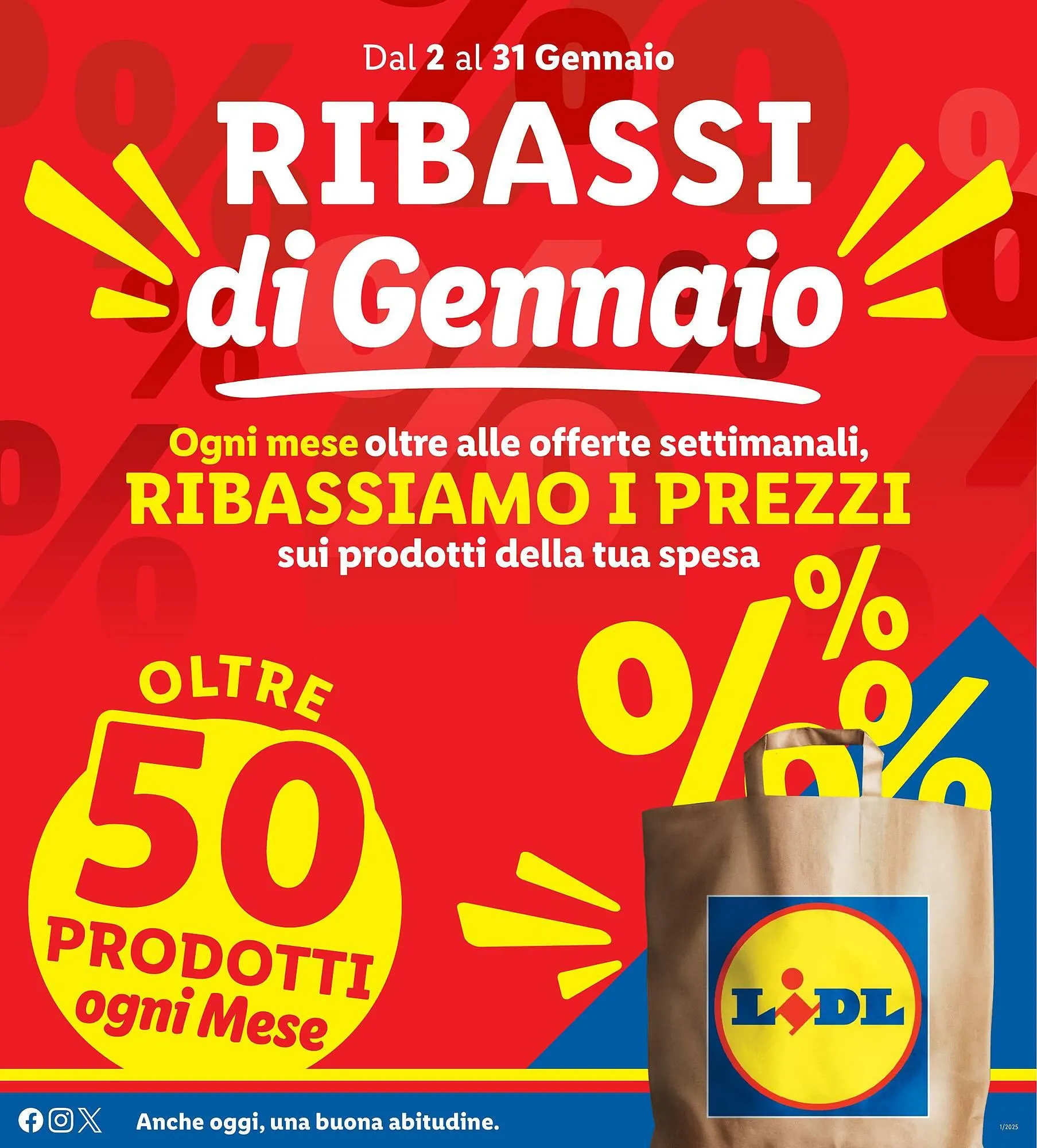 Volantino Lidl da 2 gennaio a 31 gennaio di 2025 - Pagina del volantino 1