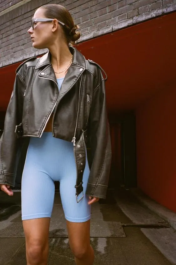 LEGGINGS STILE CICLISTA SEAMLESS A COSTE