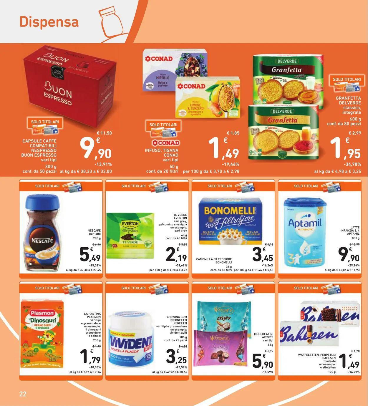 Conad - Spazio - Roma Volantino attuale da 5 gennaio a 14 gennaio di 2024 - Pagina del volantino 22