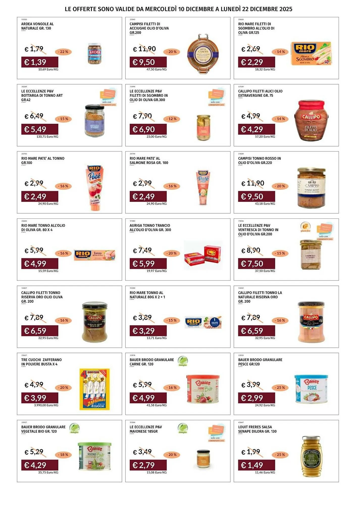 Volantino Prezzemolo e Vitale da 11 dicembre a 22 dicembre di 2025 - Pagina del volantino 38