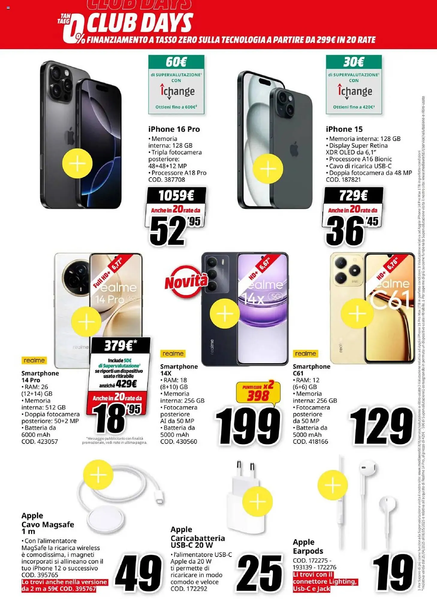 Volantino MediaWorld da 25 aprile a 8 maggio di 2025 - Pagina del volantino 6