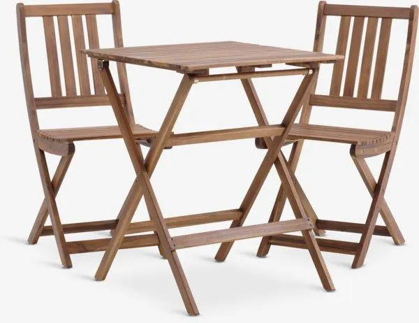 Dettagli prodotto - Tavolo bistrò RUNEBAKKEN P62xL62 cm legno duro