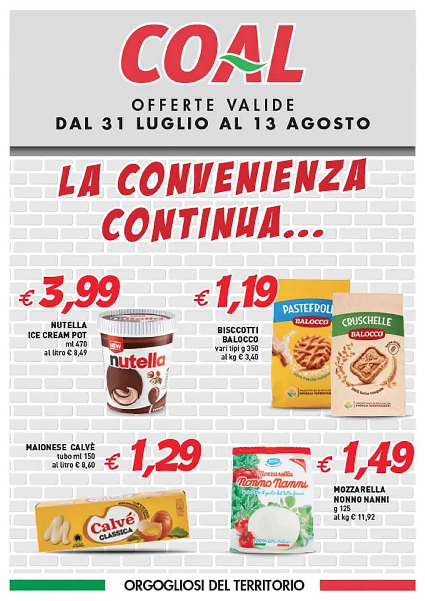 Volantino Coal da 31 luglio a 13 agosto di 2025 - Pagina del volantino 1