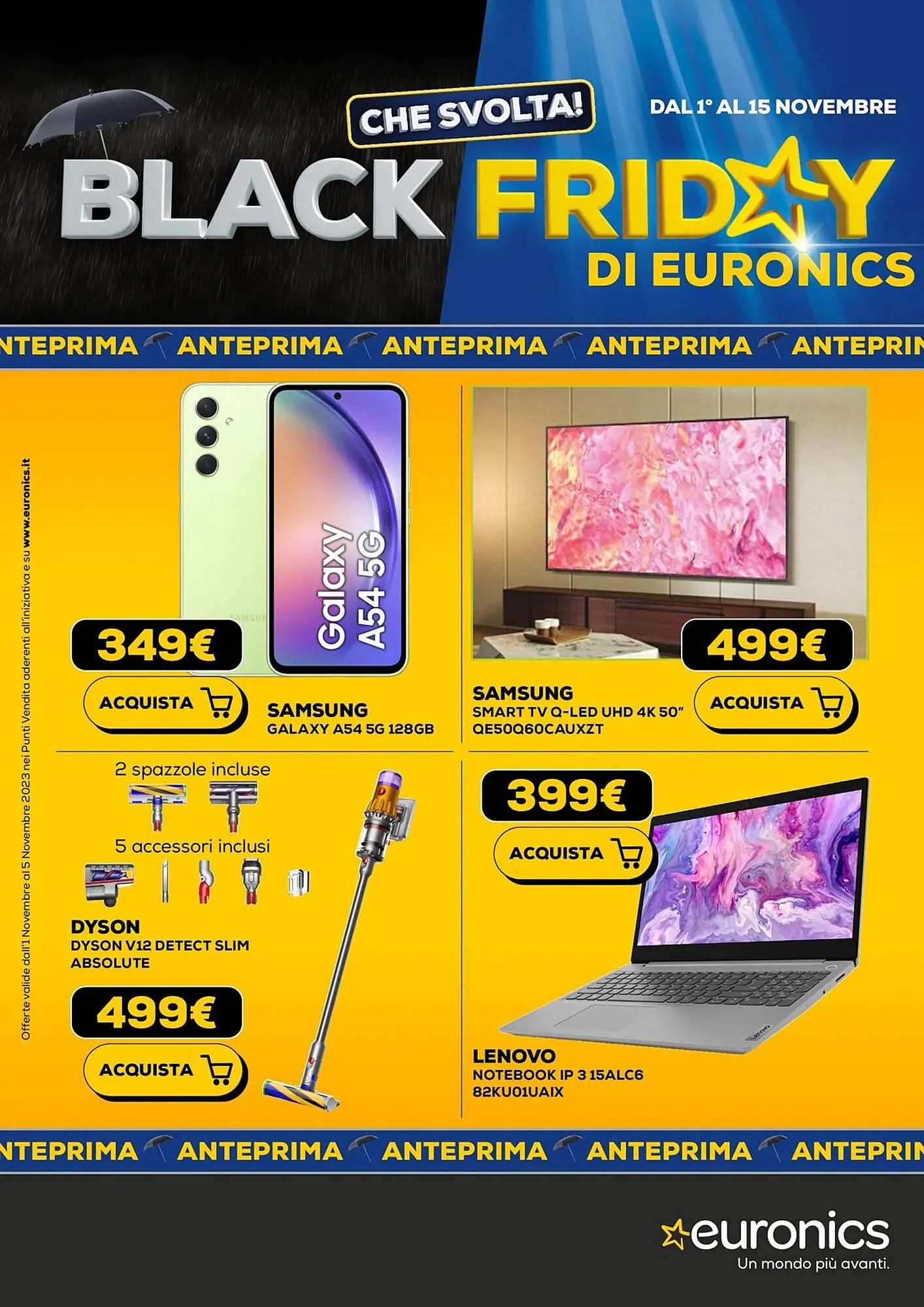 Volantino Euronics da 1 novembre a 15 novembre di 2023 - Pagina del volantino 1