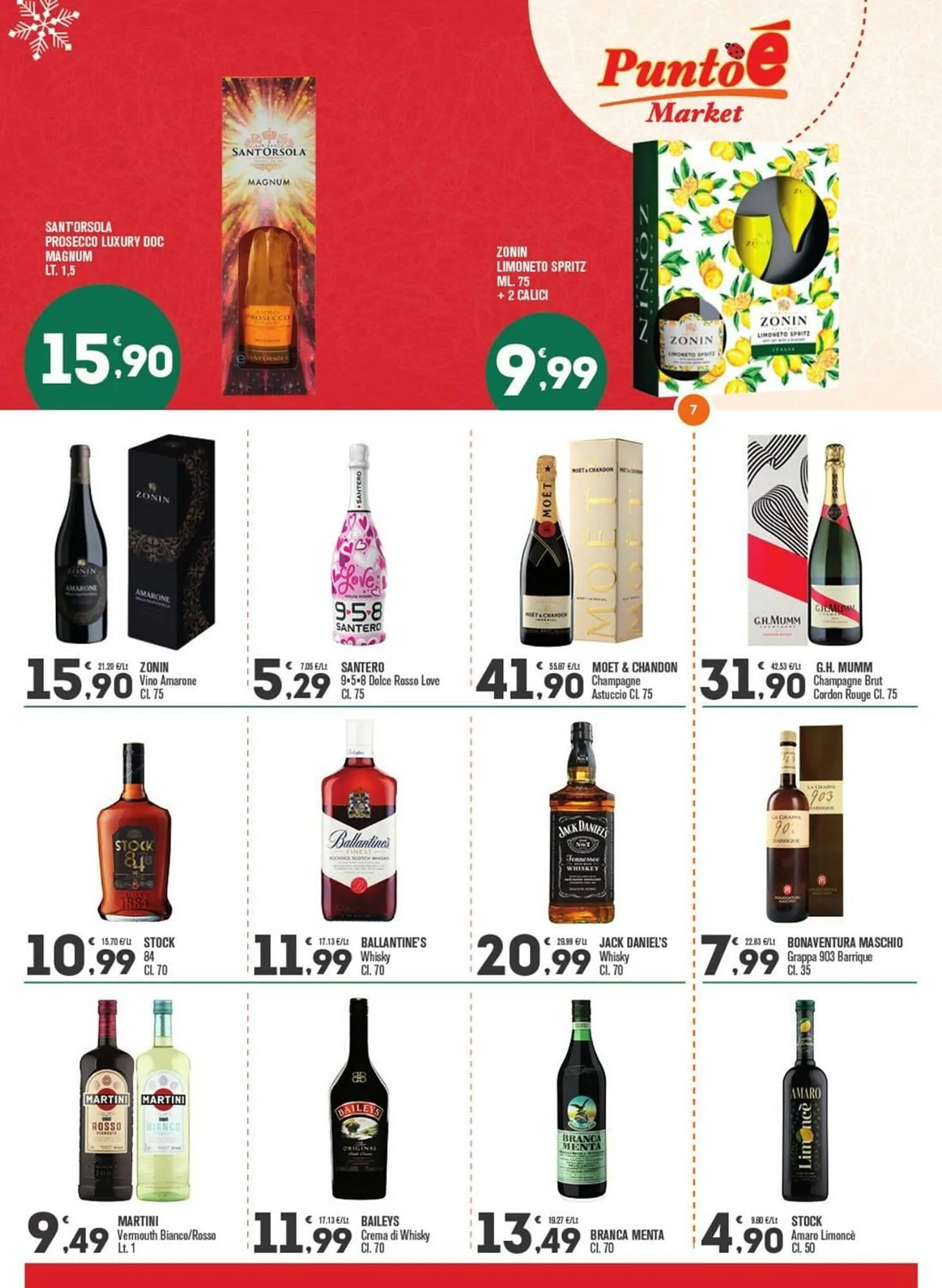 Volantino Punto é market da 22 dicembre a 4 gennaio di 2026 - Pagina del volantino 7