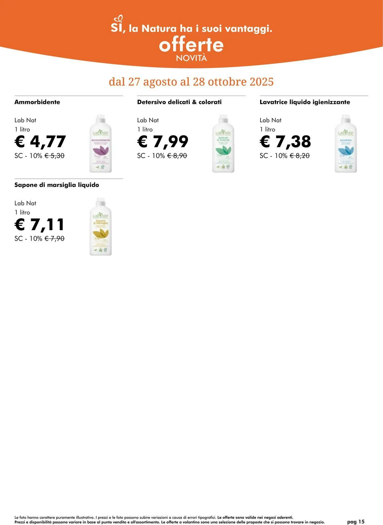 Natura Sì Volantino attuale da 28 agosto a 11 settembre di 2025 - Pagina del volantino 15