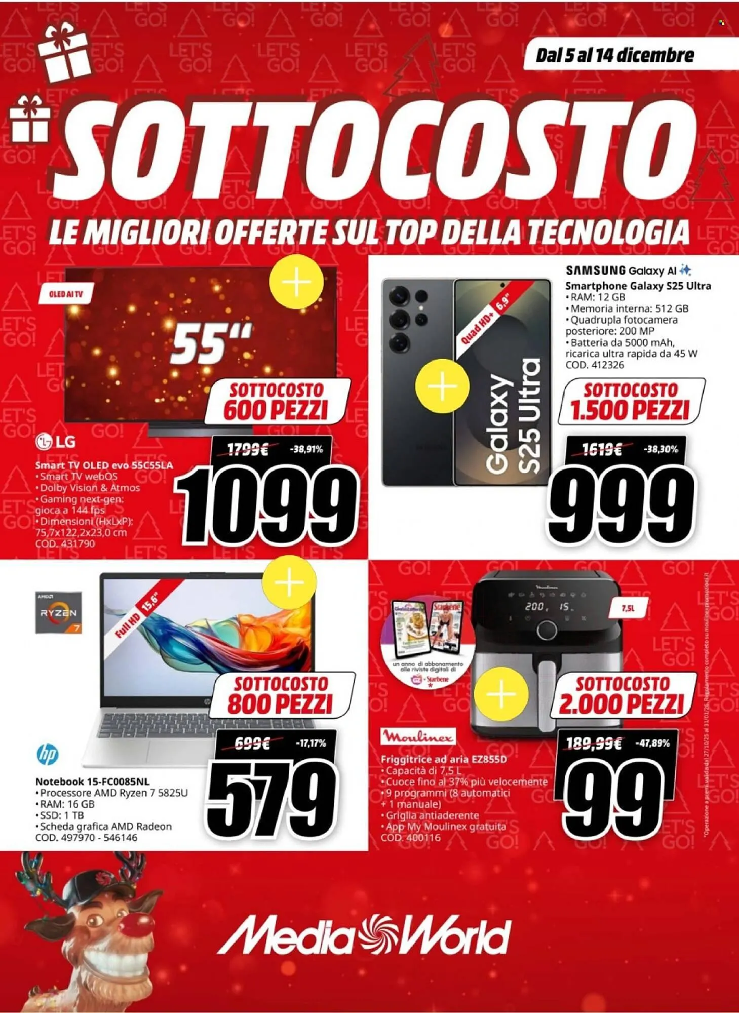 Volantino MediaWorld da 5 dicembre a 14 dicembre di 2025 - Pagina del volantino 1