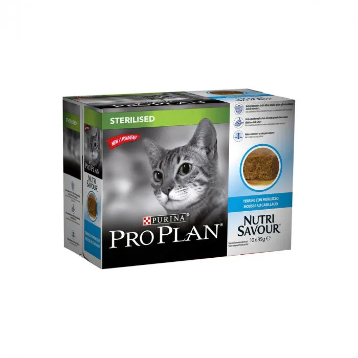 Purina pro plan veterinary diets urinary per gatti sterilizzati multipack al merluzzo