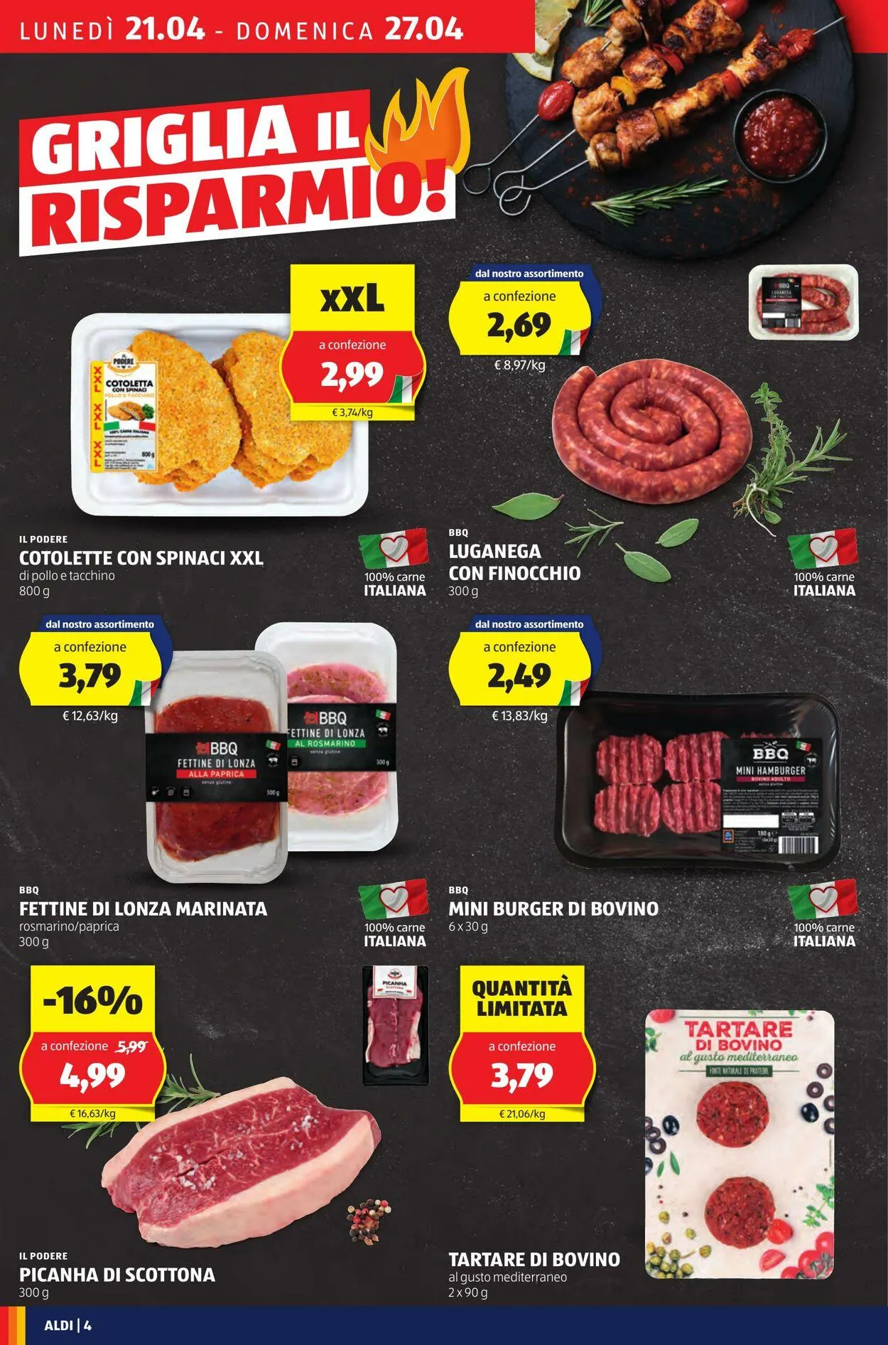 Aldi Volantino attuale da 21 aprile a 27 aprile di 2025 - Pagina del volantino 4