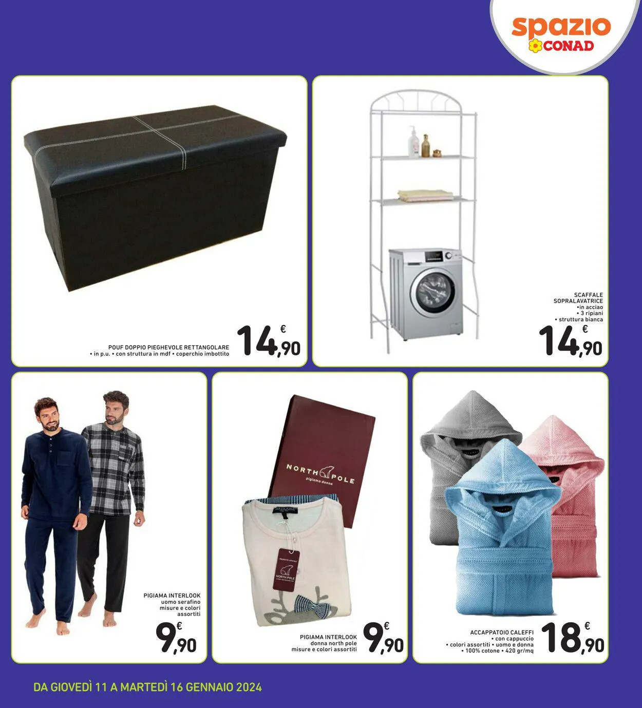 Conad - Spazio - Palermo Volantino attuale da 11 gennaio a 16 gennaio di 2024 - Pagina del volantino 11