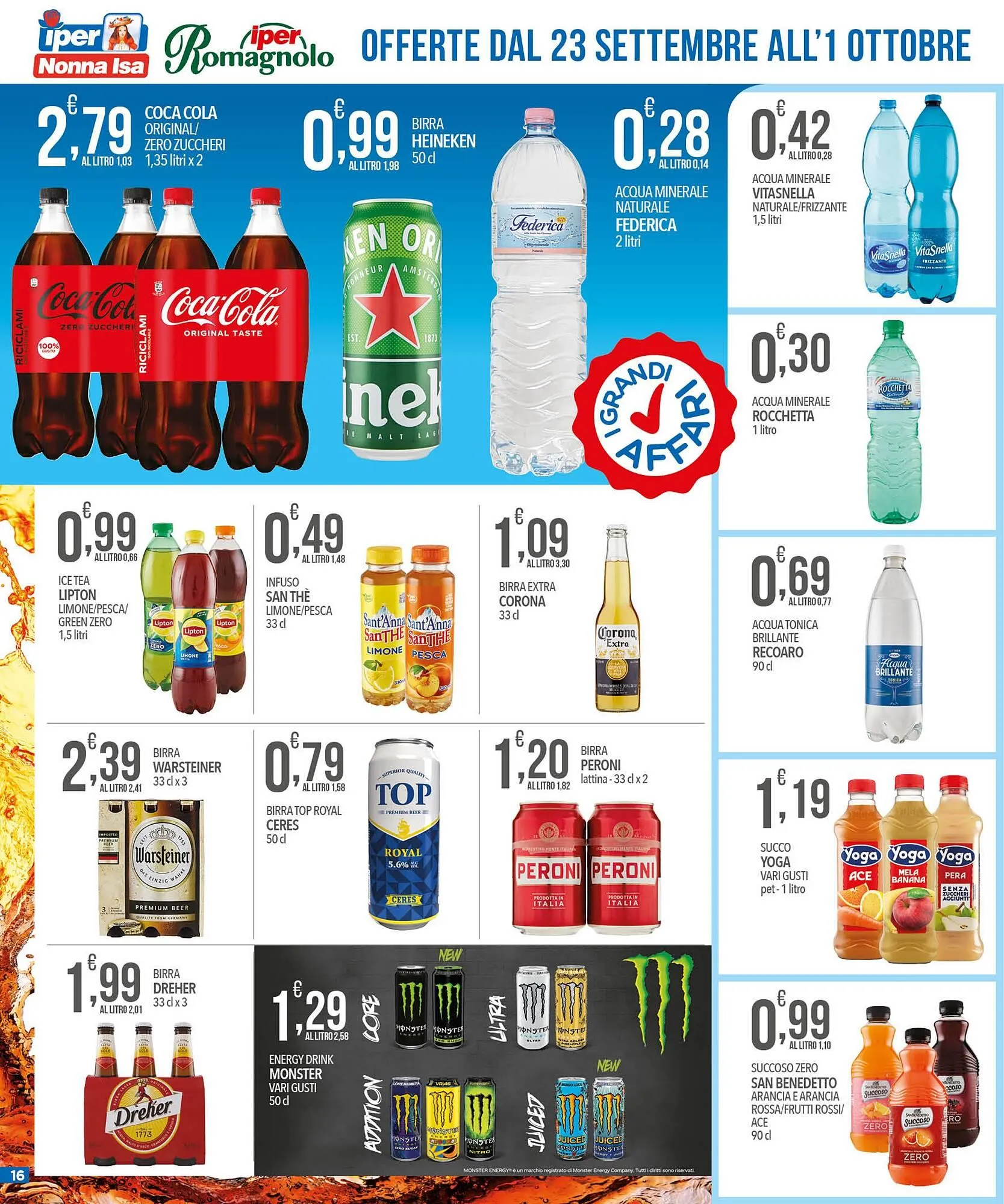 Volantino Iper Romagnolo da 23 settembre a 1 ottobre di 2024 - Pagina del volantino 16